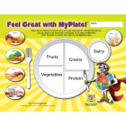 11-4016 Feel Great With MyPlate Placemats - 11" x 8.5" English