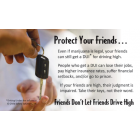 3-4242 "Friends don't let friends drive high" Palm Card