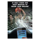 3-6002 It Only Takes One Message to Crash Your Dreams Poster 