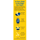 2-3025 "Is Your Child in the Right Car Seat?" Bookmark