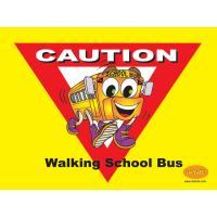 6-3400 Walking School Bus Banner  
