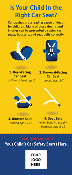 2-8020 The Right Car Seat Pledge Card - NHTSA messaging | I'm Safe
