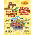 6-4771 Be A Safe Walking Star Large Format Storybook - Bilingual